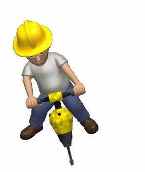 A construction worker working